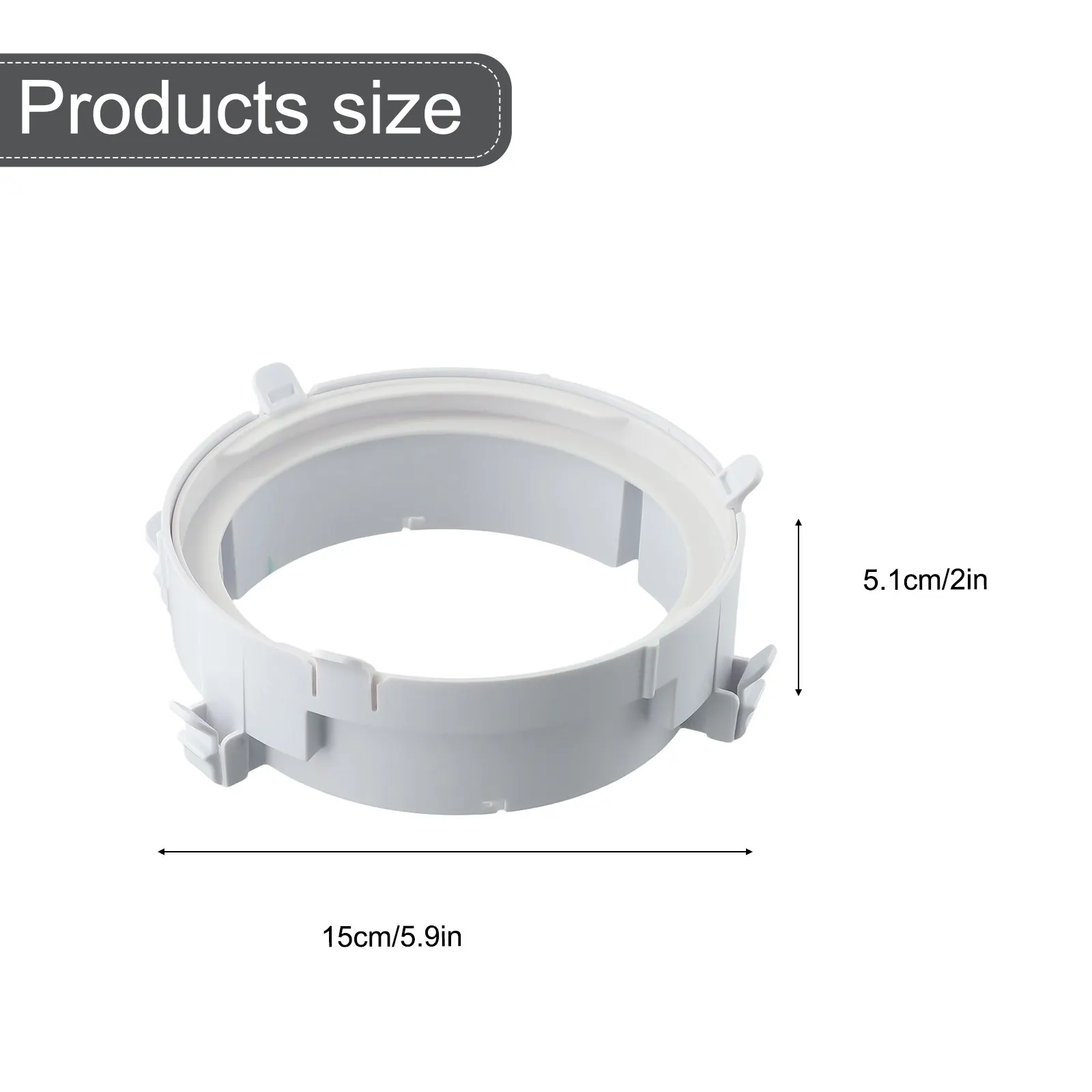 1Pc Portable Air Conditioner Exhaust-Hose Connector 150/160mm Round PP Tube Adapter For Mobile AC Unit Window Kit