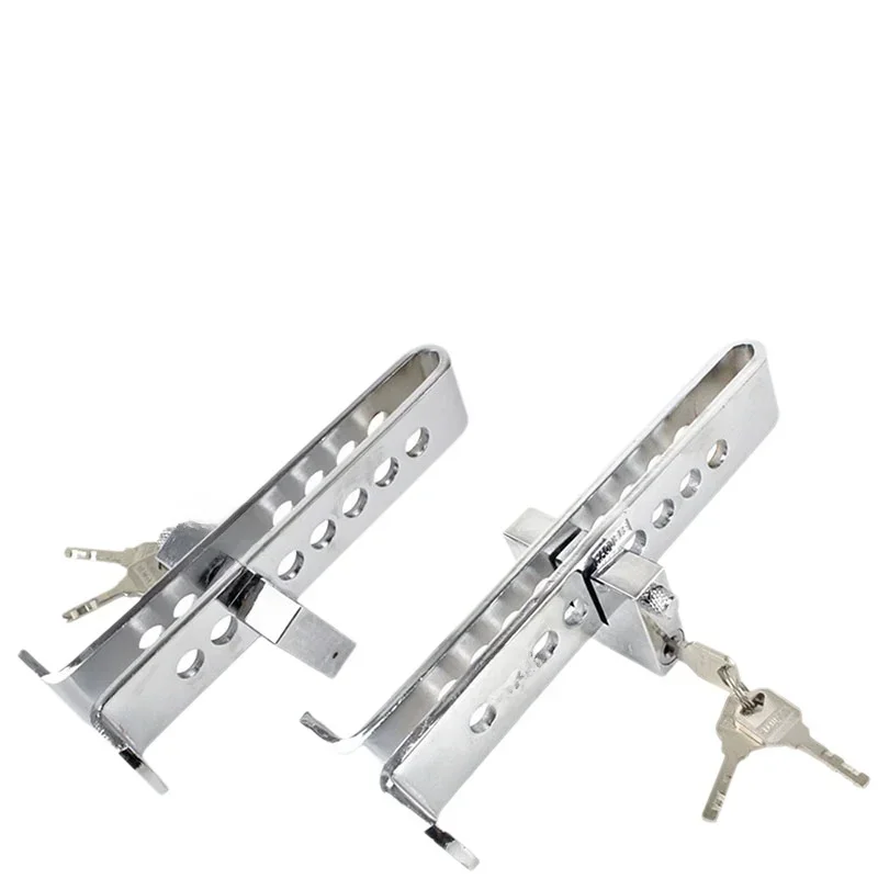 

Универсальный автомобильный противоугонный замок из нержавеющей стали — 8/9 отверстий, подходит для сцепления/тормоза/дроссельной заслонки и рулевого колеса, безопасный для большинства автомобилей