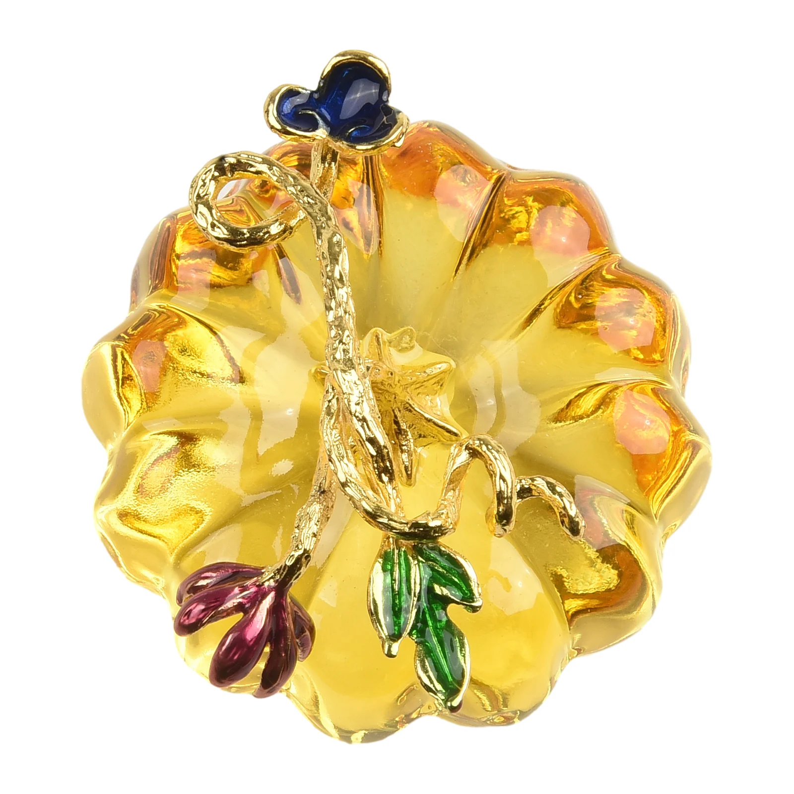 Captivating For Crystal Pumpkin Figurine for Home and Party Decoration 65mm Distinctive Souvenir for Special Occasions