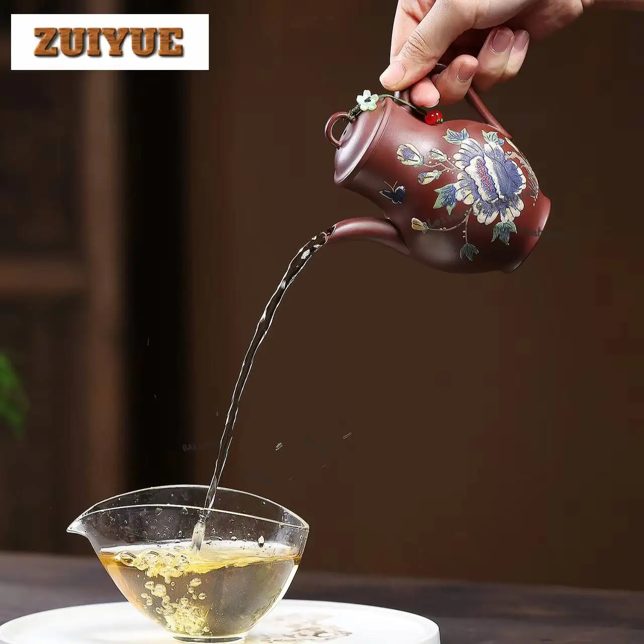 220ml Vintage Yixing Purple Clay Teapots Handmade Jade Bottle Pot Raw Ore Purple Mud Kettle With Filter Zisha Tea Set Collection