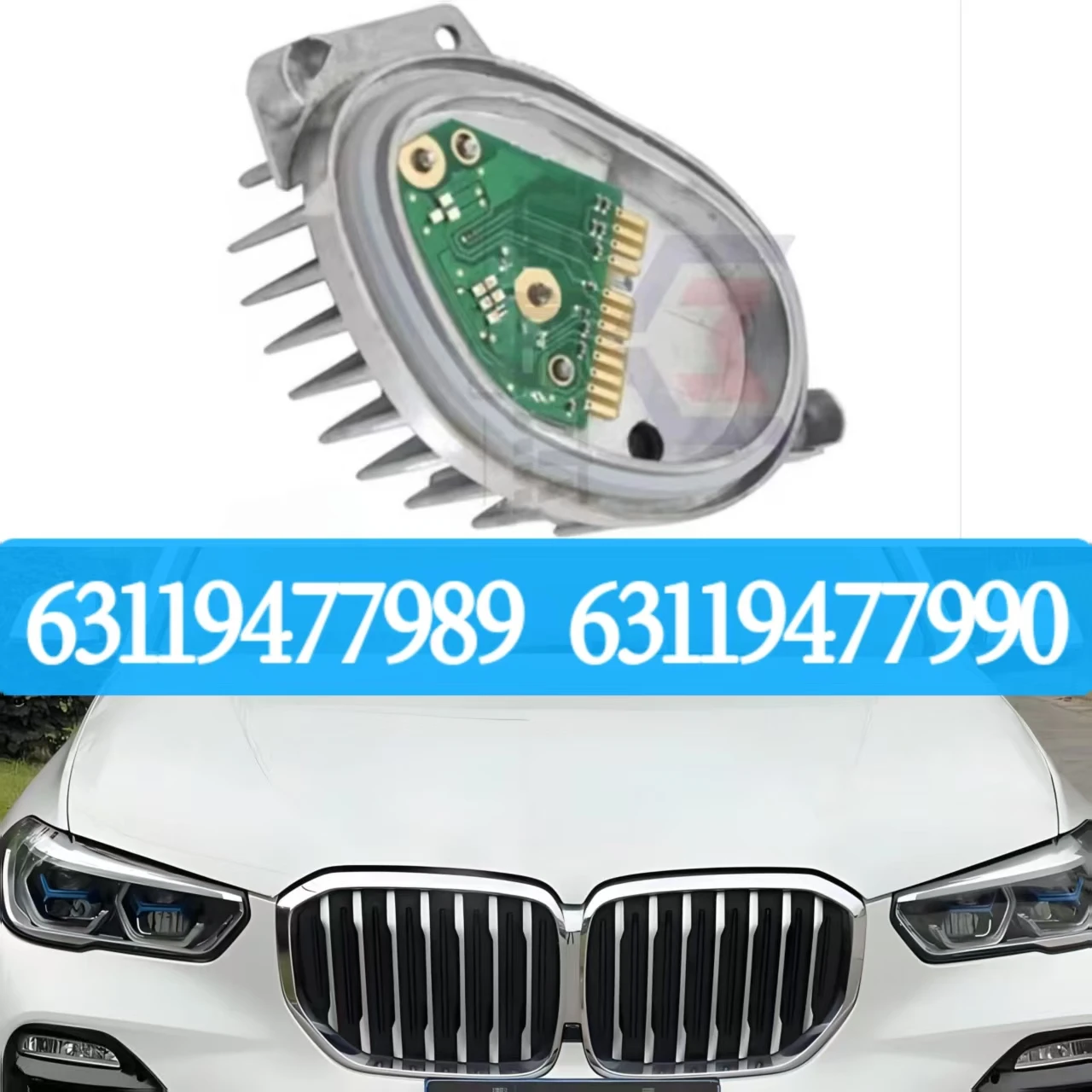 

63119477989 63119477990 For BMW X5 X6 2019-2021 Daytime Running Light LED Light Source Module Car Accessories Angel Eyes