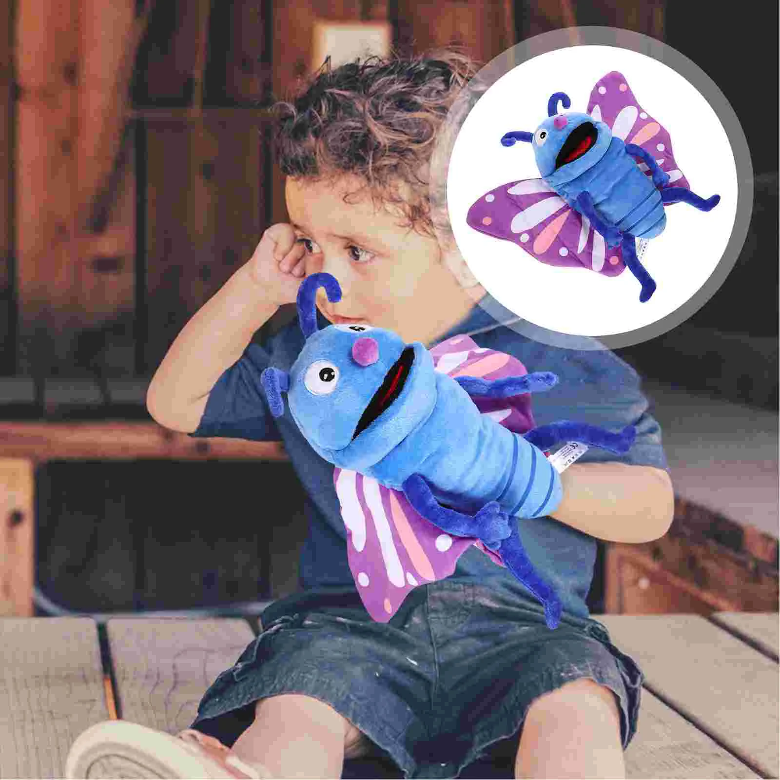 Hand Puppet Parent-child Interactive Toy Cartoon Animal Early Education Educational Cotton Emulated