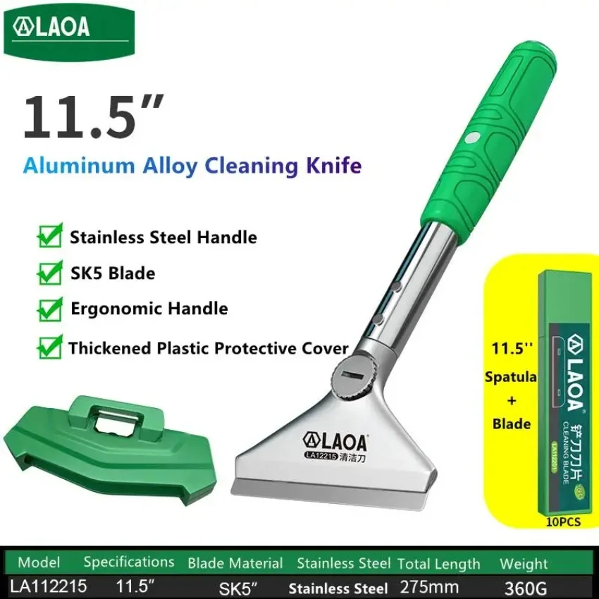 Cleaning Shovel Cutter Multifunctional Knife for Glass Floor Tiles Scraper Cleaner Remover Spatula Home LAOA Hardware Tool