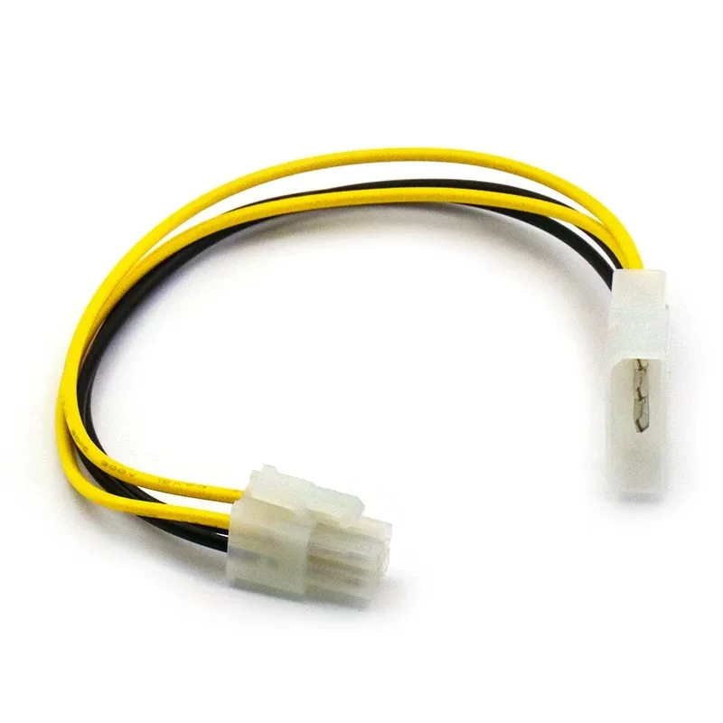 4Pin CPU Power Supply To IDE Port Extension Cord Cable Desktop 4 Pin ATX 12V P4 Power Male To Molex Male Connector Cable 20cm