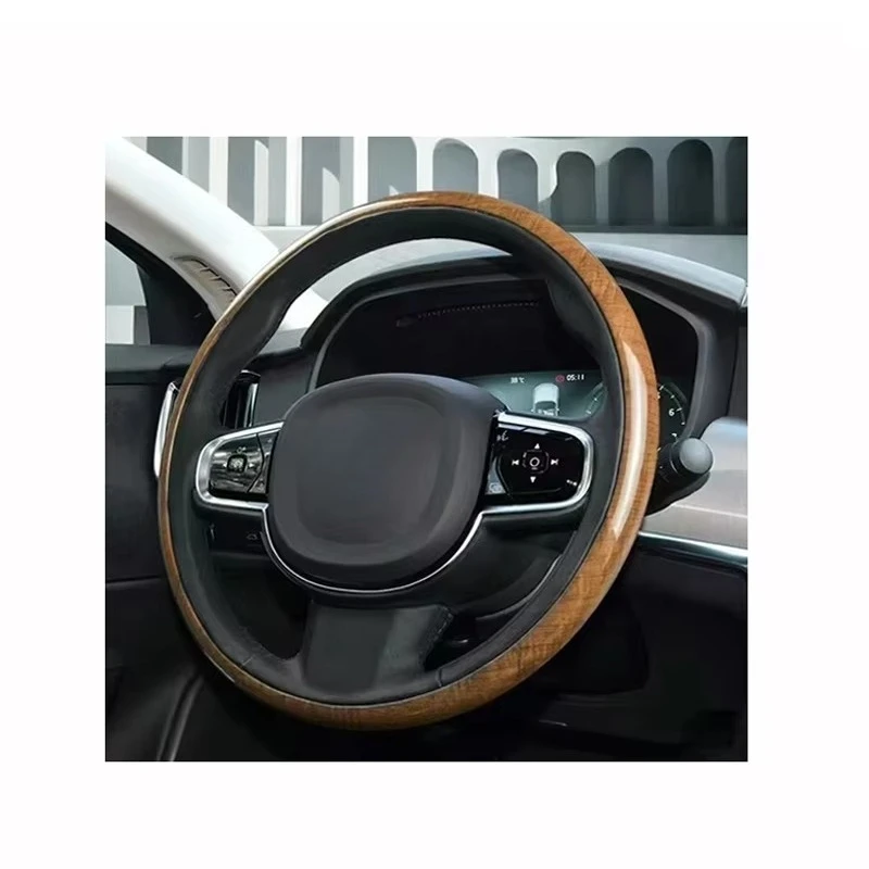 High Quality Retro Cars XC90 S90V90S60XC60 V60 Mahogany Bondvo Leather Steering Wheel Style Modification