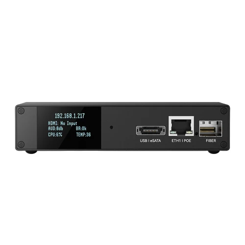 Mini codificador HDMI 4K P60 SRT NDI SRT alta tasa de compresión 1x4k @ 60 RTSP/RTMP/HTTP/HLS H.265 + smartP subtítulos con marca de agua