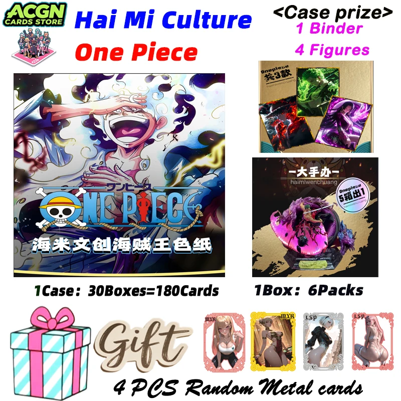 

Wholsale 2025 Newest Hai Mi Culture One Piece Collectio Color Paper Anime Cards Boster Box Birthday Gifts for Boys and Girls