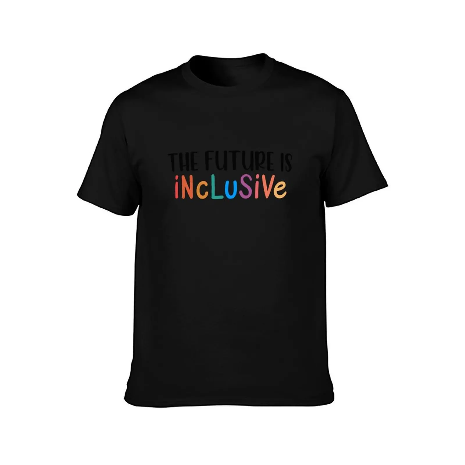 The Future Is Inclusive-Vinyl Autism Awarenesspecial - Teacher Gift aba T-Shirt, Summer Casual Cotton Tee, Vintage Graphic Print