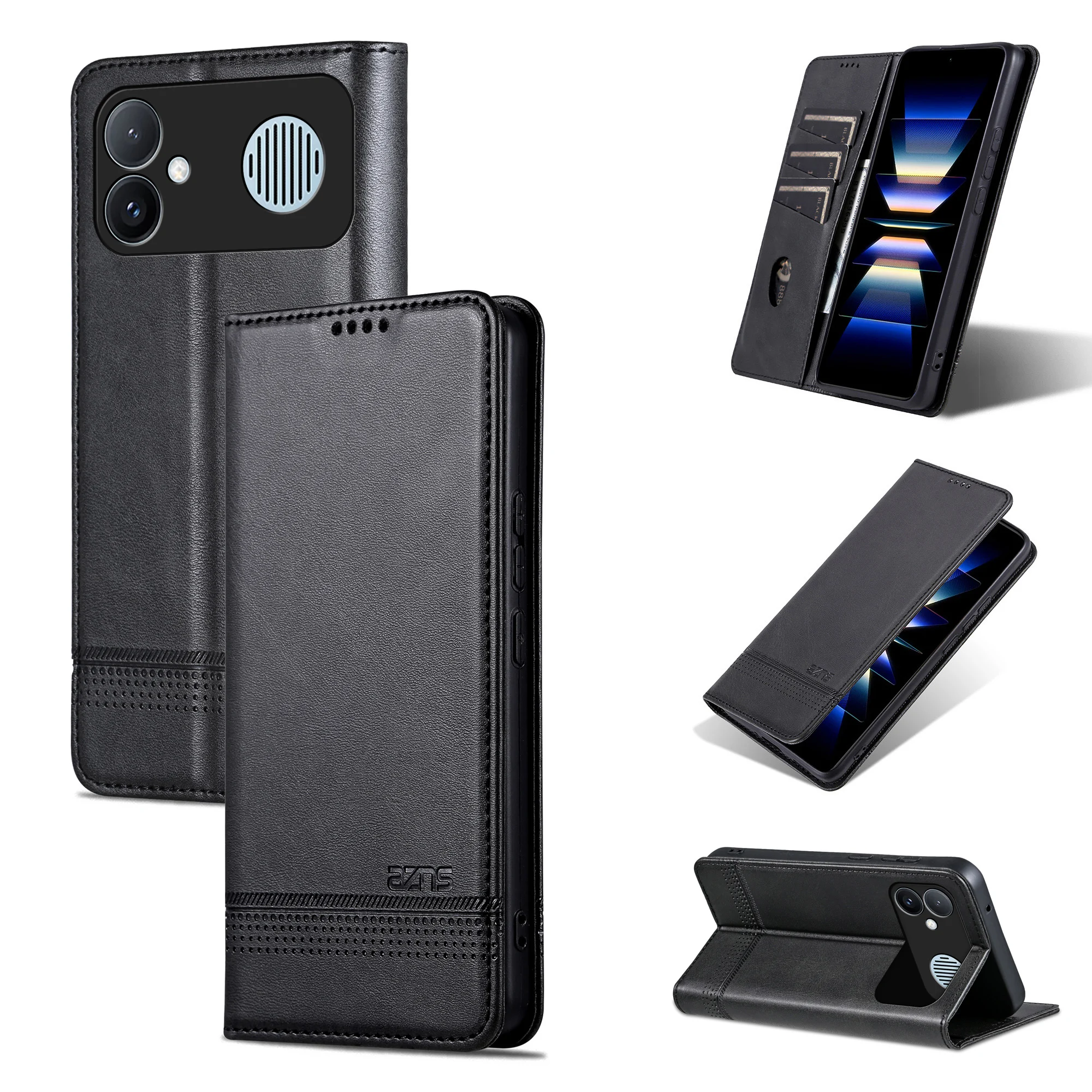 

Shockproof Flip Leather Card Holder Wallet Case For Redmi K90 Max K90Pro Max, Magnetic Stand Camera Protection Phone Cover Funda
