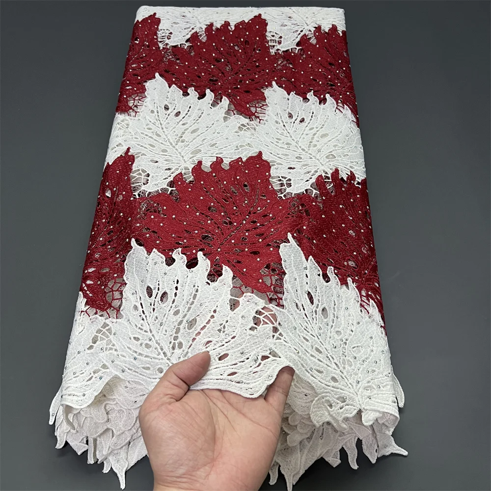 

2025 Высокое качество африканский нигерийский тюль кружевная ткань с вышивкой 3D блестками французская гипюровая ткань для вечеринок/свадебных платьев 5 ярдов