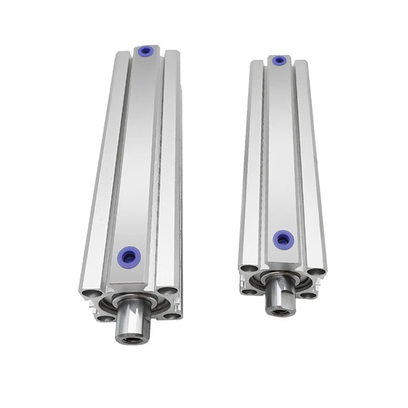 Thin Long Stroke ACQ Pneumatic Cylinder With Magnetic  ACQ32/40/50/63-110 120 130 140 150-S-B Aluminum Alloy Male Female Thread