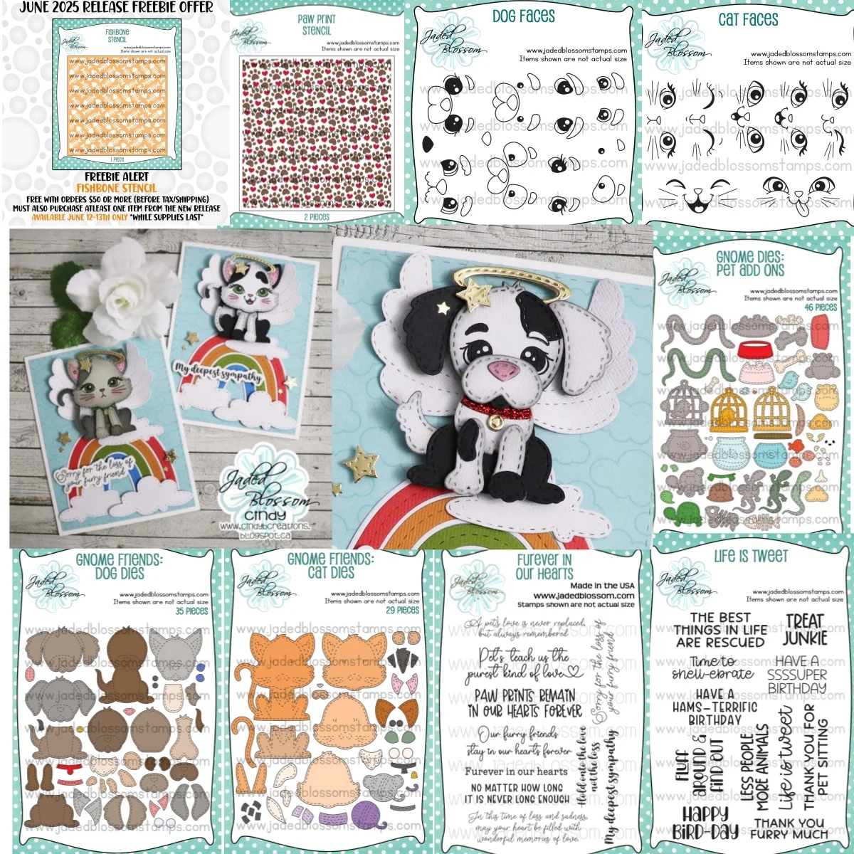 

Dog Cat Faces Gnome Friends Metal Cutting Dies Clear Stamps Stencil DIY Scrapbook Craft Decoration Emboss Template 2025 June