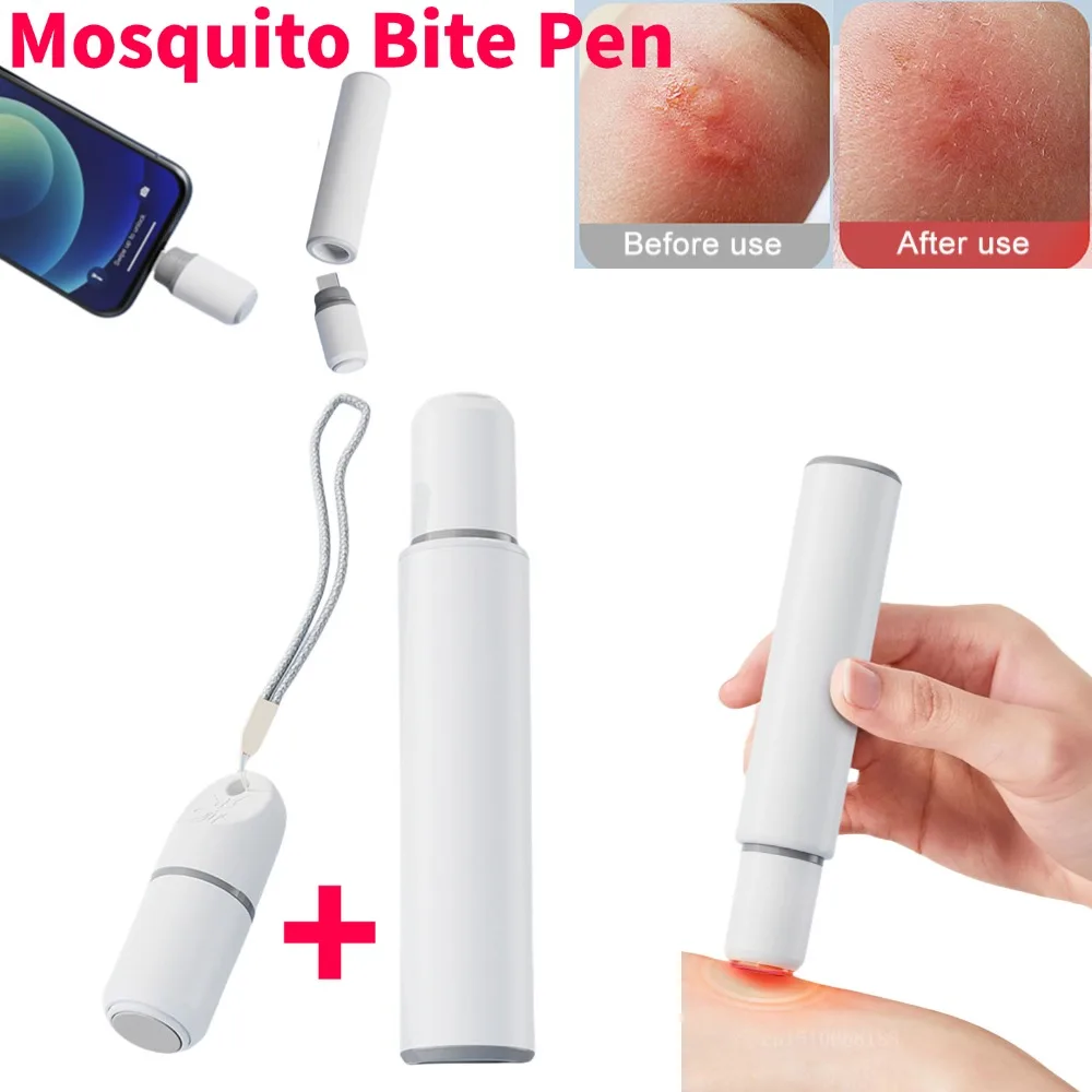 Electronic Mosquito Bite Pen Household Mosquito Insect Relieve Itching Pen Potable Anti-itch Pen for Outdoor Camping Travel