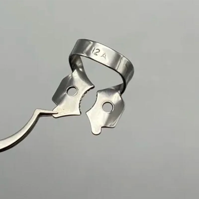 اللبية الأسنان المطاط السد المشابك الترميم حاجز كليب إطار من الاستانلس استيل حامل للأسنان المولي 12A 13A 14A طب الأسنان #4