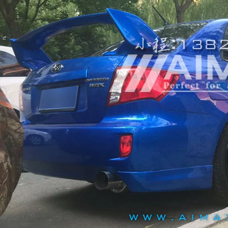 For 2007-2016 Subaru Impreza WRX STI Style Rear Trunk Spoiler ABS Unpainted spoiler