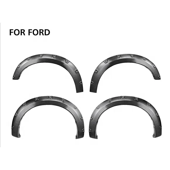 Black Flexible Fender Flares for Ford F150  2009-2014 4x4 off Road raptor Car Arch Wheel Fender with Textured or Glass Finish