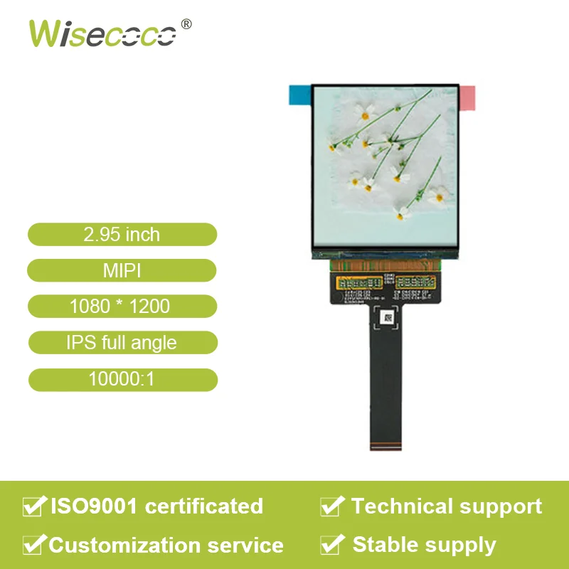 Wisecoco Smart Language Translator Screen Solution 2.95 Inch Amoled 1080*1200 Touch Optional Oled Display Panel