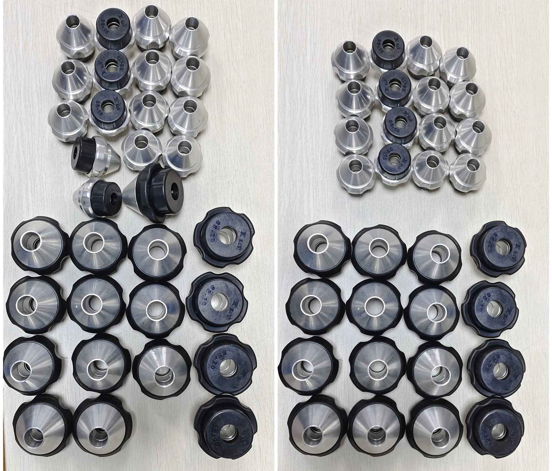 2-قطع Esay قفل المحور البصري قفل سريع Payoff حامل الملحقات Durm قفل سريع قفل الرأس SS-12/15/20 SL-20/25/30 #6