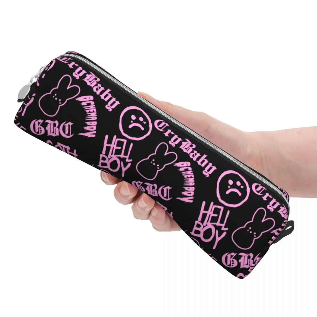 Imagem -03 - Lil Peep Bolsa de Caneta Grande para Meninos e Meninas Estojos de Lápis Material Escolar Caixa de Lápis Coelho Sad Presentes Amor