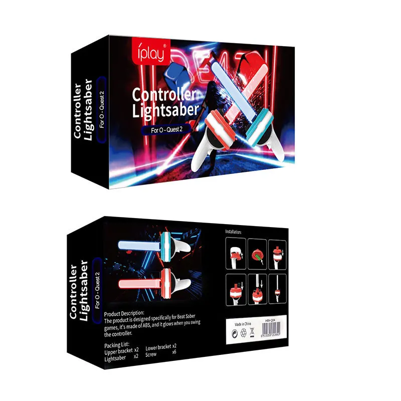متحكم ضوء صابر ل فاز صابر لعبة الواقع الافتراضي مقابض اكسسوارات ل كوة كويست 2 وحدات تحكم الملحقات