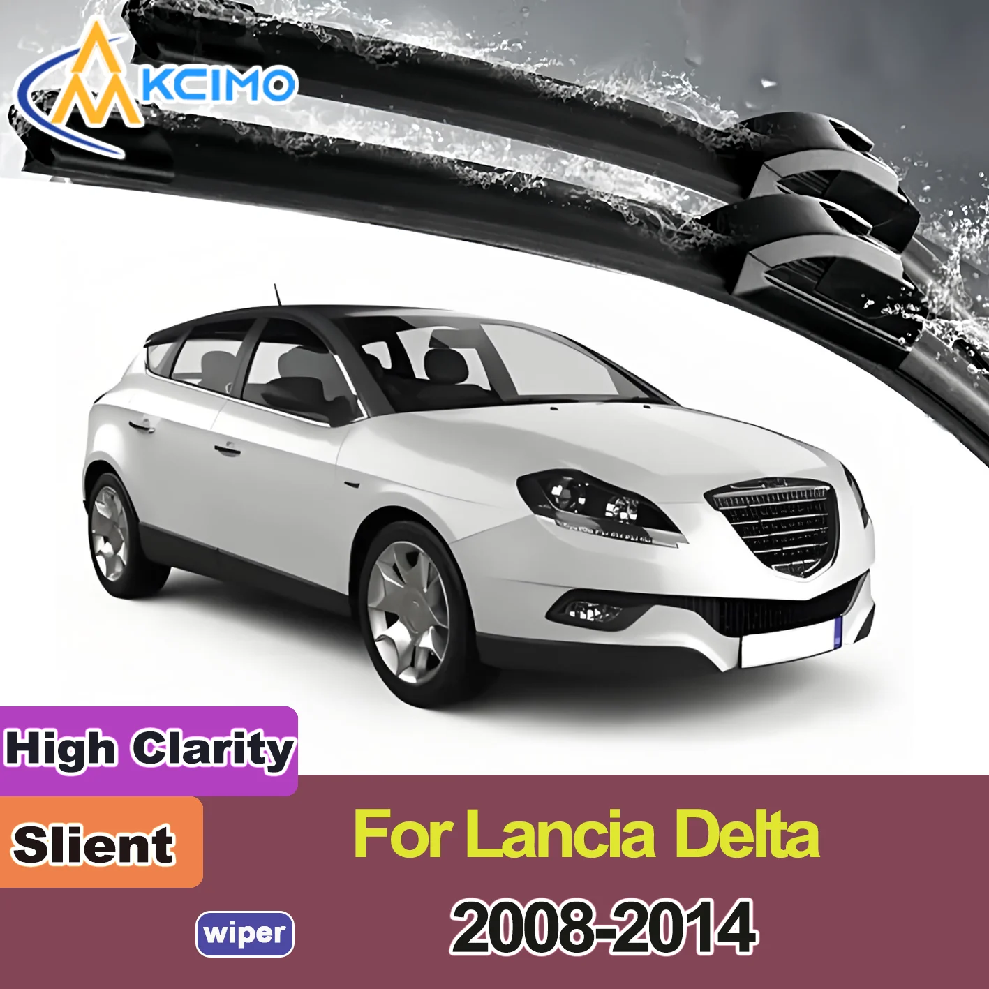 

2PCS New Front Windshield Wiper Blade for Lancia Delta 2008-2014 Chrysler Delta (UK and Ireland) Front Windshield Auto Wipers