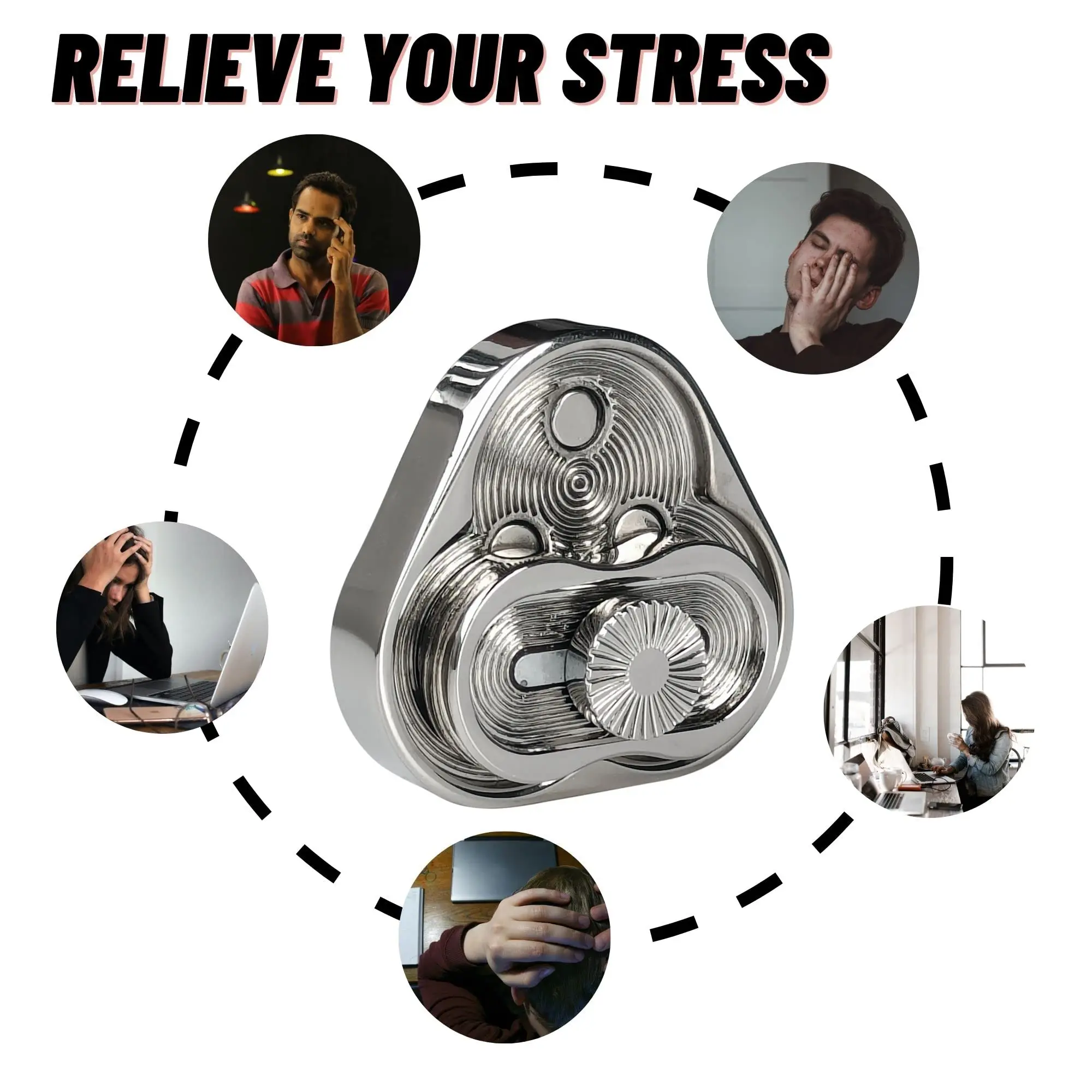 Dreieck Magnetische Fidget Slider für Erwachsene EDC Metall Finger Push Karte Anti Stress Spinner Spielzeug Autismus Angst Relief Sensorische Spielzeug