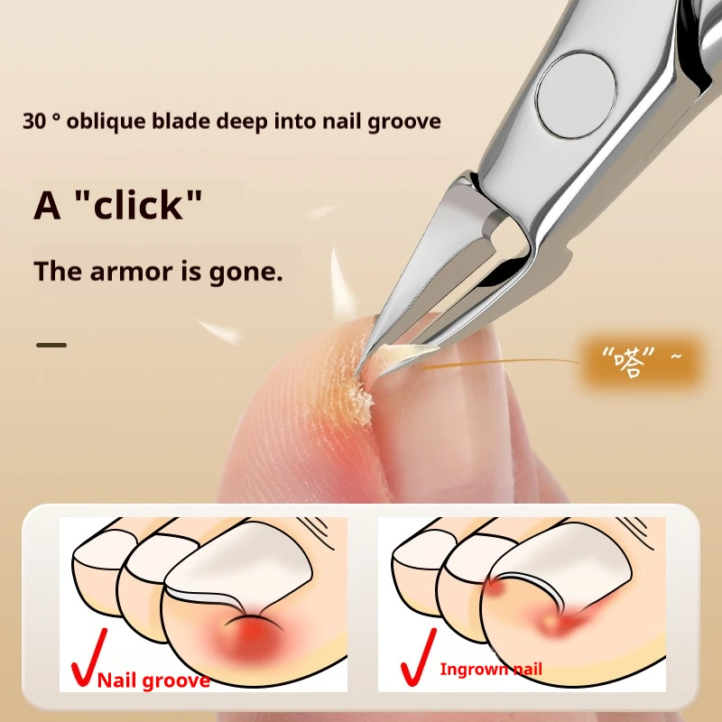 Exfoliating scissors Cuticle cutter Pedicure tool Nail clippers Nail clippers ingrown toenail foot correction pliers image 2