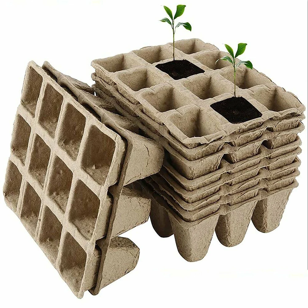 10 Stück 12-Loch Biologisch Abbaubare Anzuchttöpfe, Papiertrays für Garten- und Sämlingszucht, Pflanzentöpfe, Gartenbedarf – Detail 6