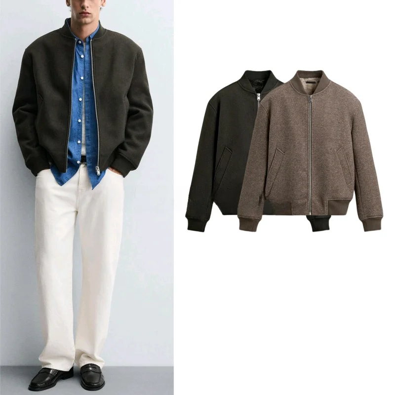 

Slim Fit Pilot Jaet Верхняя одежда с украшением на молнии Прямые брюки Осень-зима Новое поступление Мужская мода Повседневная одежда