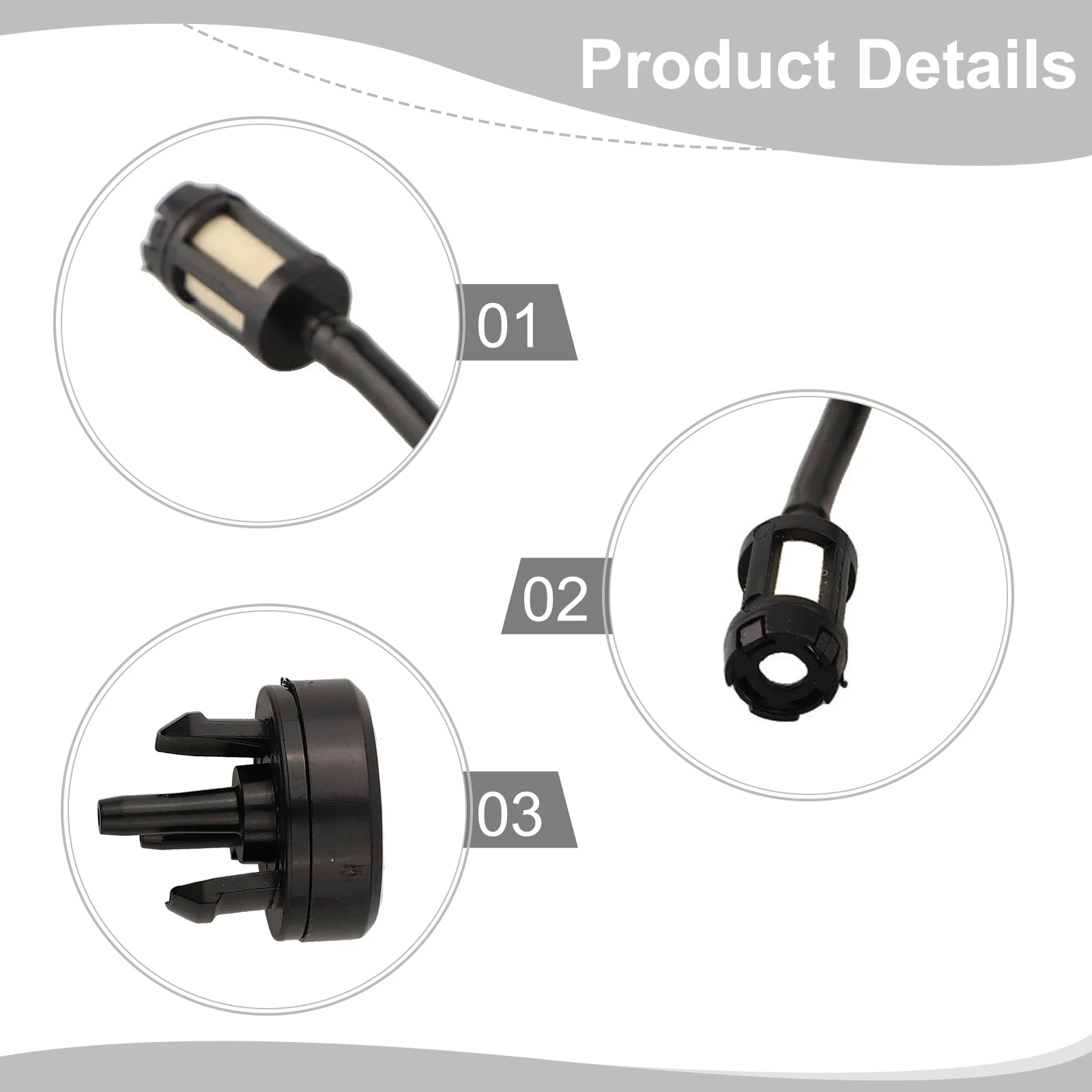 As Shown Fuel Line Kit Comprehensive Maintenance Kit Easy Installation Components Efficient Operation Extender For RB24EA