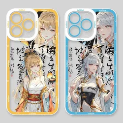 Genshin Impact Yoimiya Shenhe Case for Samsung Galaxy S24 Ultra S23 S22 S21 Plus S20 FE S10 Note 20 10 Pro A14 A34 A54 Cover