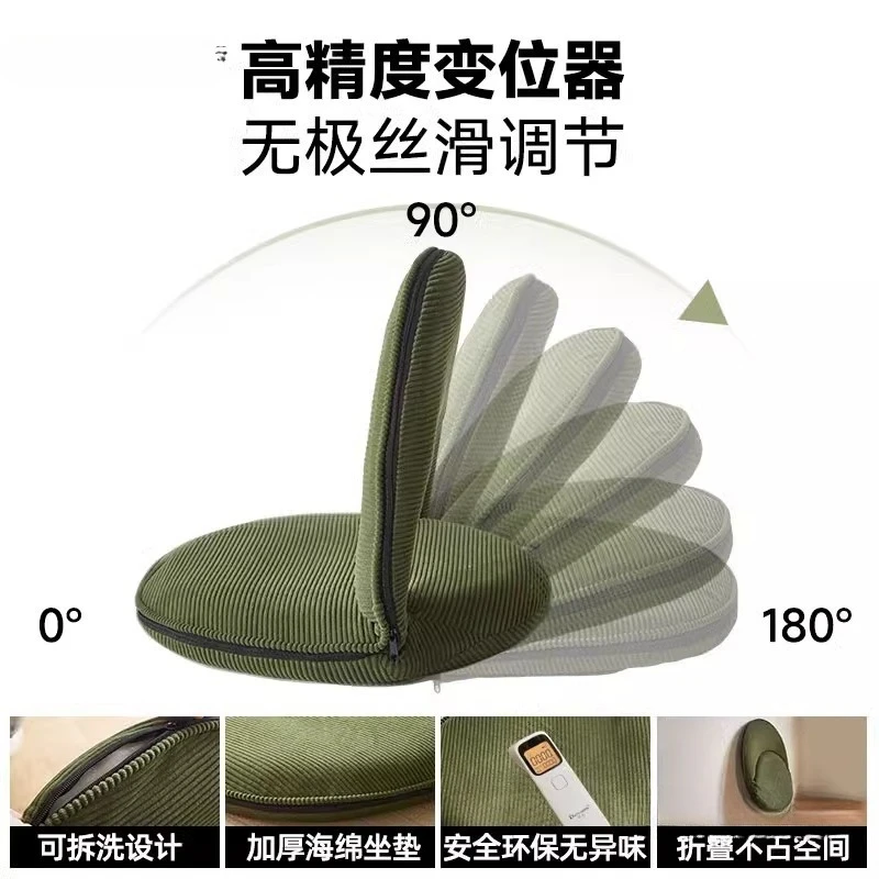 Tatami bed foldable backrest cushion Japanese sofa bay window folding backrest chair