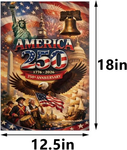 Patriotic Garden Flag 12.5X18 Inch Double Sided 4Th of July Fourth of July Patri XXM
