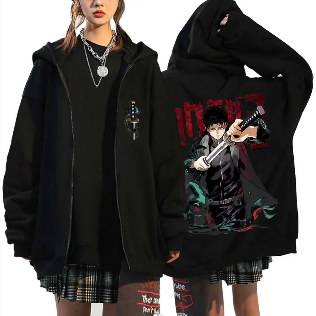 

Anime Kagurabachi Chihiro Rokuhira Merch Zipper Hoodie Men Women Manga Fleece Cotton Zip Up Jacket Cosplay Oversized Streetwear