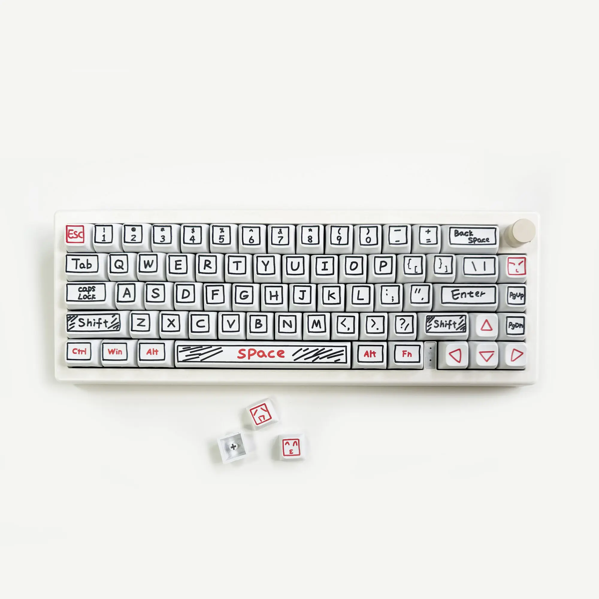 125คีย์ XDA โปรไฟล์กราฟฟิตีแบบ PBT สีย้อมระเหิดการระเหิดแป้นพิมพ์ DIY แบบกำหนดเองสำหรับการเล่นเกมแป้นพิมพ์สวิตช์ MX