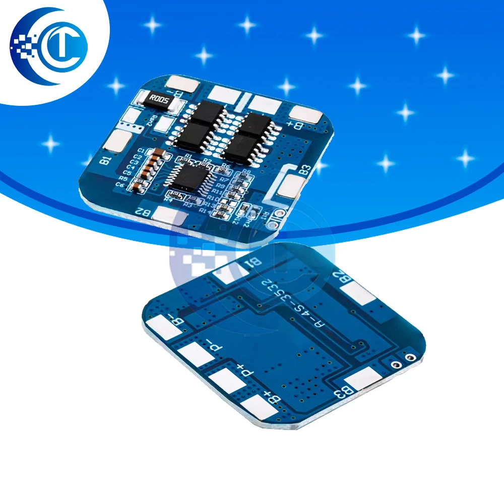 4S 3.2V 12.8V LiFePO4 Protection Board 10A, Charger Module for 18650 Lithium Iron Phosphate Battery