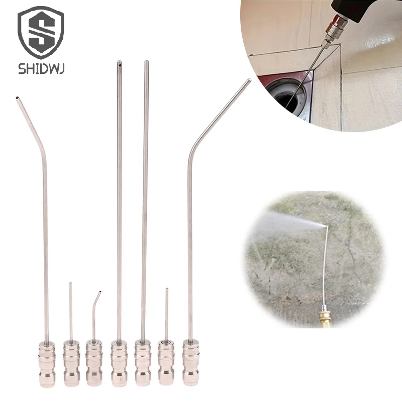 

Игла для очистки высокого давления из нержавеющей стали, 1/4 дюйма, быстроразъемное соединение, тонкий дизайн для глубокой очистки, резервуары для мойки автомобилей переменного тока