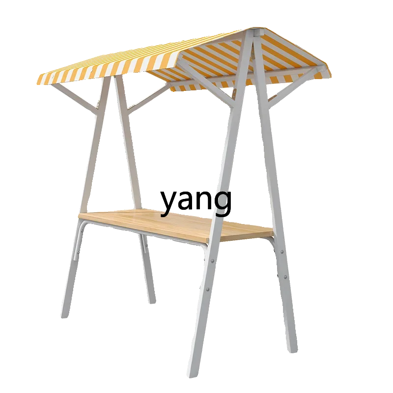 CX commercial folding stall display stand outdoor scaffolding wrought iron night market stall trolley