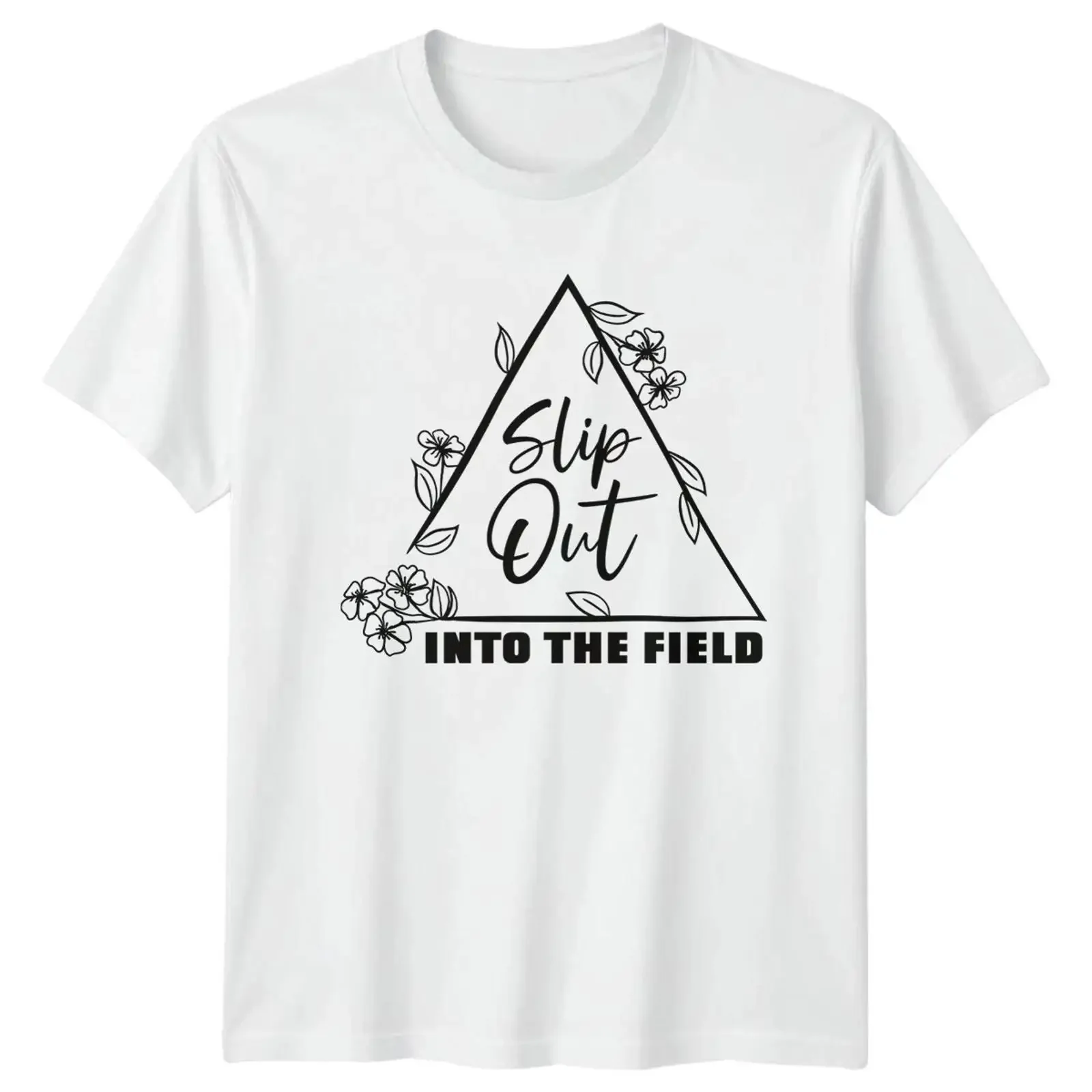 Slip Out Into The Field Damen T Shirt Natur Abenteuer Geburtstag Geschenk für Sie vintage Washed Stylish Stretched Comfortable