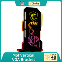 MSI VGA Bracket ARGB Customizable Vertical GPU Holder PC ROG Video Card Support Chassis Water Cooler Custom MOD 5V 3Pin AURA