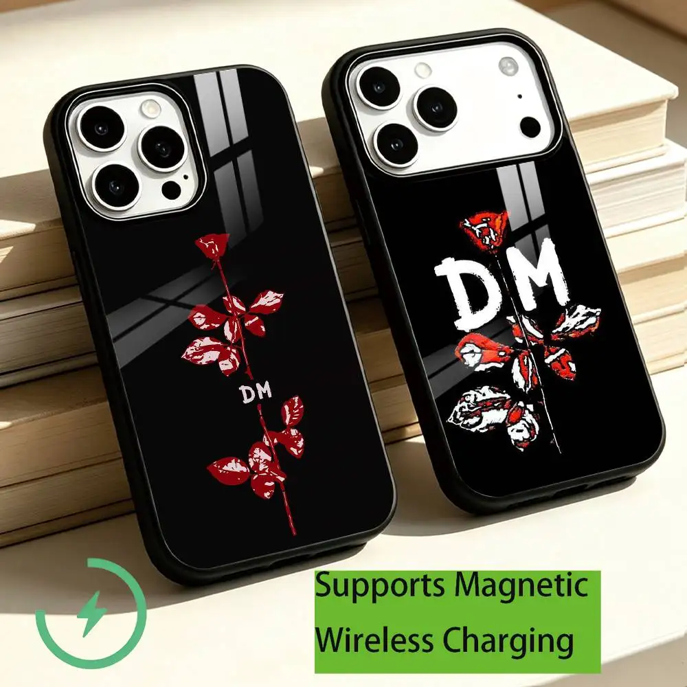 Rock band D-Depeche Mode Phone Case For iPhone18,17,16,15,14,13,12,11 Plus,Pro Compatible with magnetic wireless charging Gift