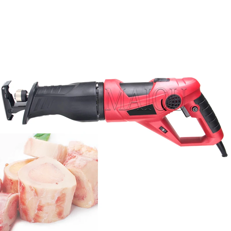 Bone Sawing Machine Reciprocating Saw Cutting Pig Trotters Beef Ribs Frozen Meat Chopping Bone Saw Meat Bone Cutting