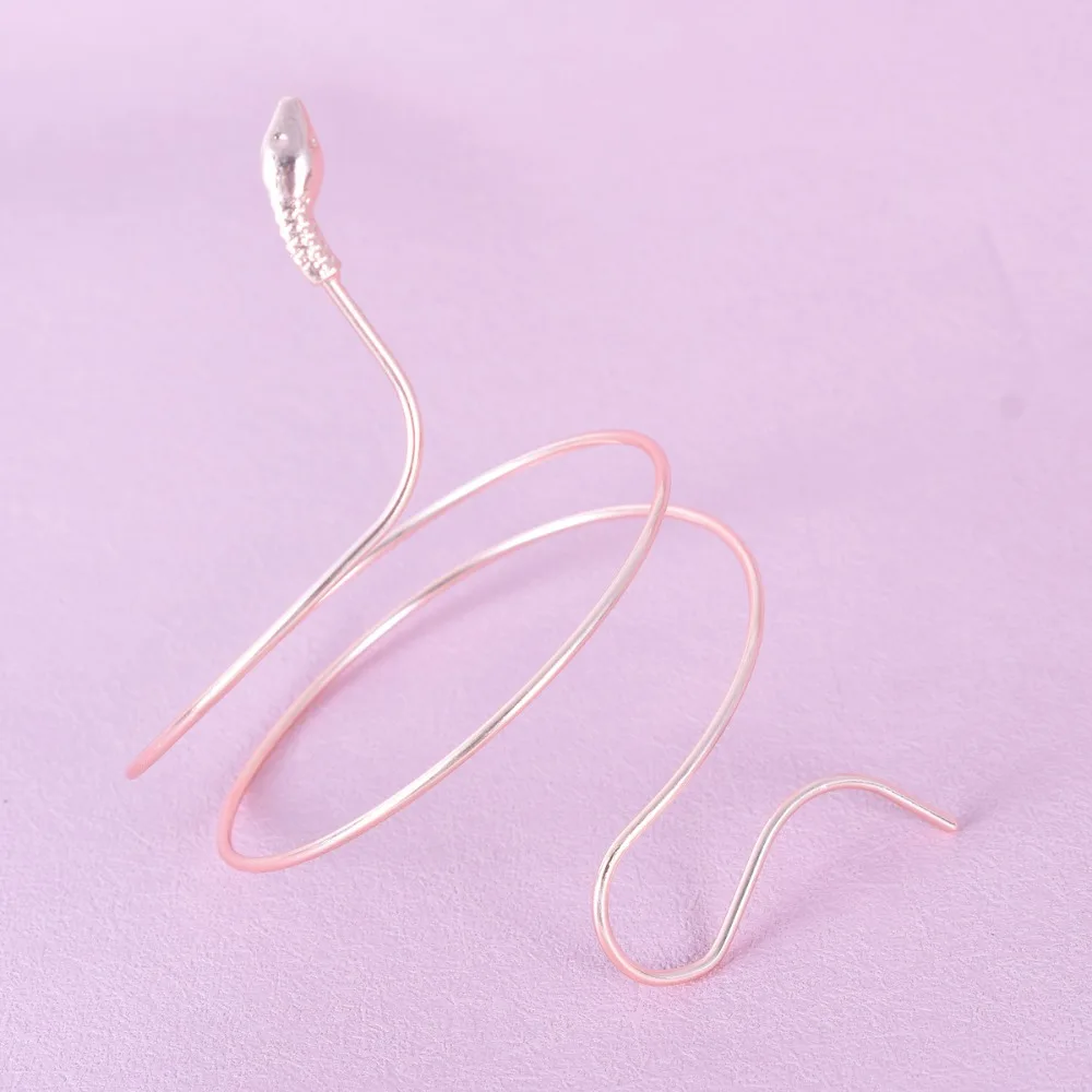 Tribal Chic Wrapped Snake Bracelet Bohemian Style Exaggerated Punk Gothic Jewelry Gift Creative Adjustable Body Bracelet