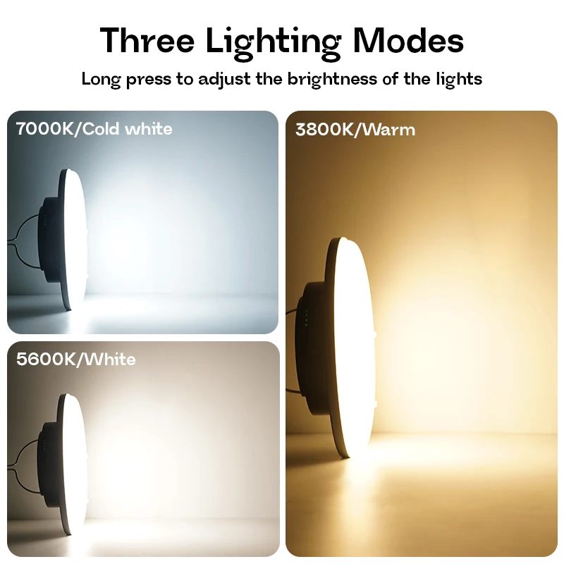 MOSLIGHTING فانوس مخيم LED قابل لإعادة الشحن مع مصباح يدوي محمول مغناطيسي، مصباح خيمة معلق، صيانة العمل، إضاءة الطوارئ