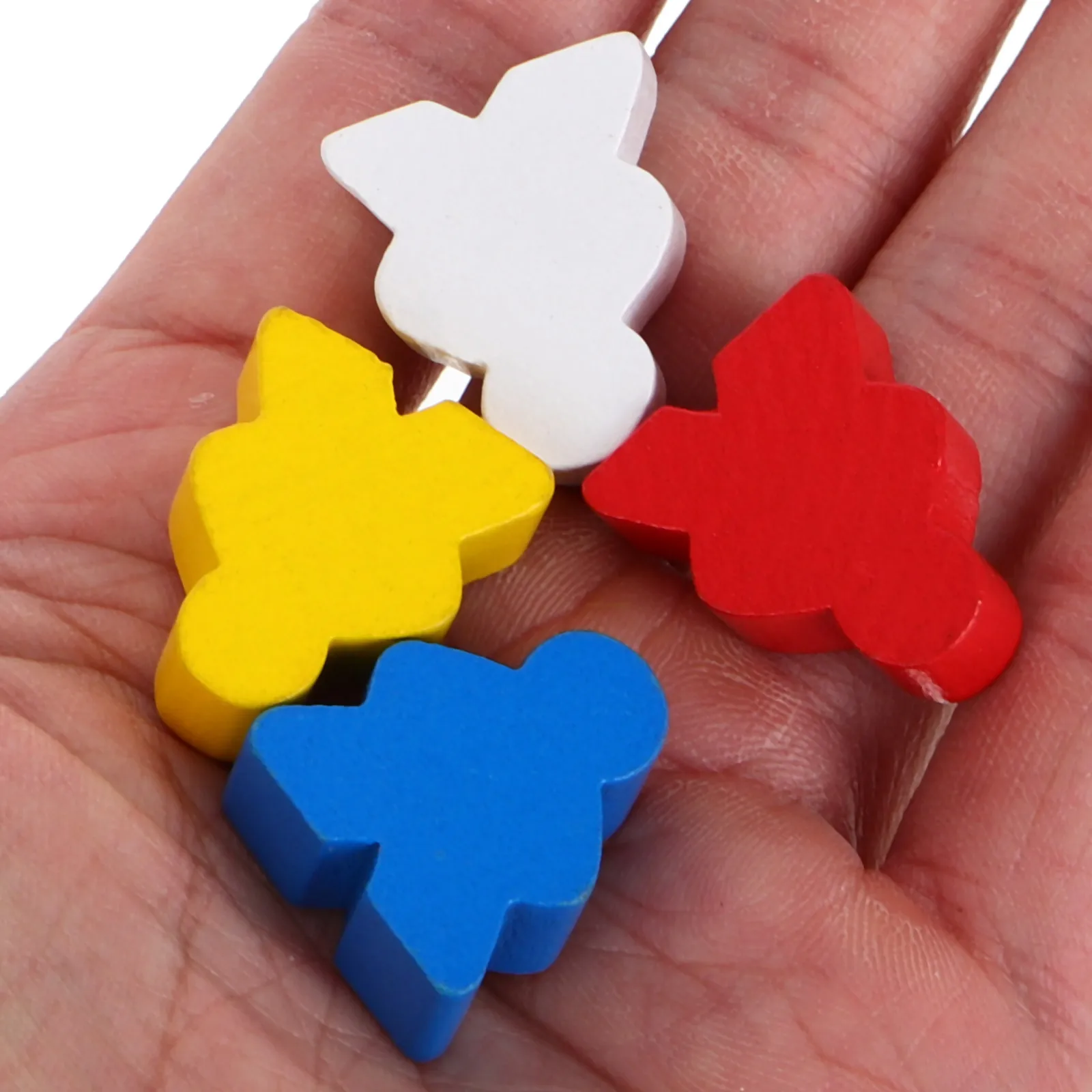 40 قطعة من قطع الشطرنج الخشبية، رموز ألعاب ملونة لألعاب الطاولة، مجموعة بديلة، ملحقات ألعاب الطاولة ذات لمسة نهائية ناعمة