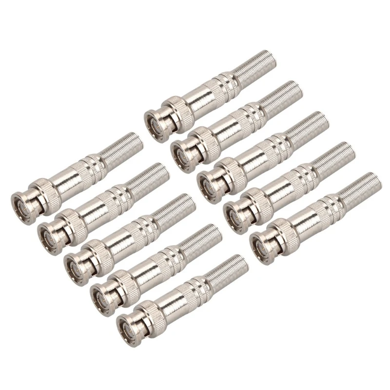 5 stks/10 stks 75-5 Soldeerloze BNC Mannelijke Connector BNC Compressie Connector voor CCTV Camera Systeem Gemakkelijk