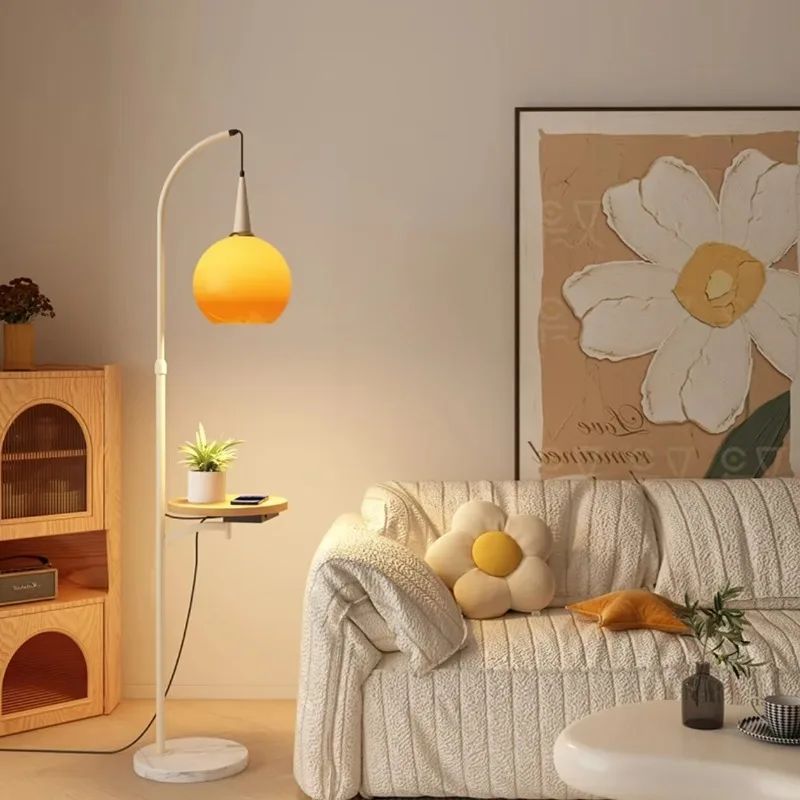 Modern Minimalist Fishing Floor Lamp Living Room Bedroom Study Home Decoration Lamp Sunset Atmosphere Retractable Standing Light
