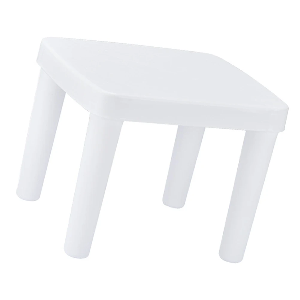 1Pcs Footstool Non-Slip Low Stool Small Size Household Bathroom Anti-Skid Square Stool Comfortable Safe for