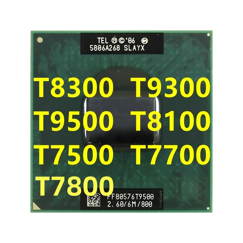 T8300 T9300 T9500 T8100 T7500 T7700 T7800 procesor CPU gniazdo P dwurdzeniowy PM965 GL40