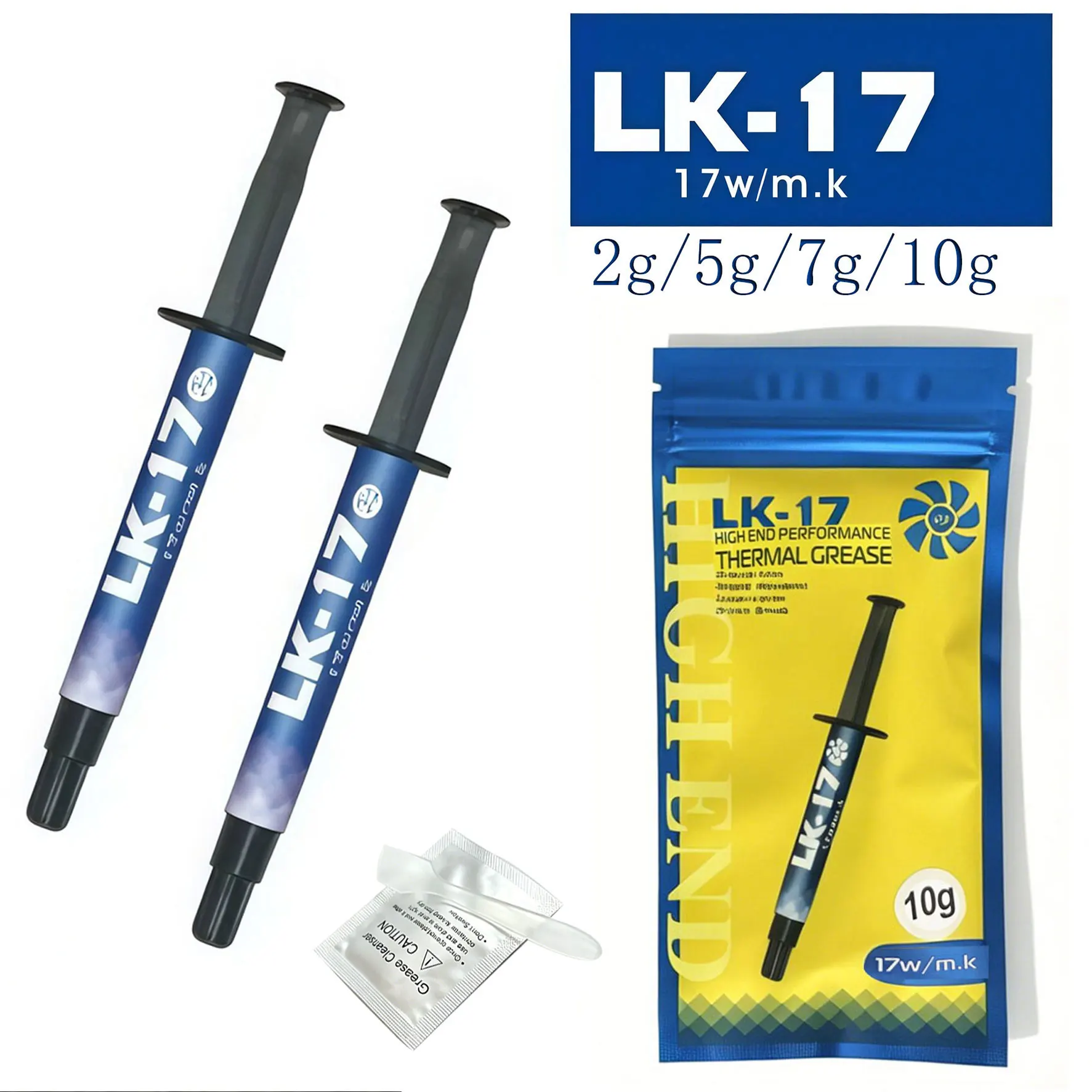 LK-17 17W/mk Thermal Grease High Cooling Performance Heat Sink Compound Paste for CPU GPU Chipset Notebook Desktop PC